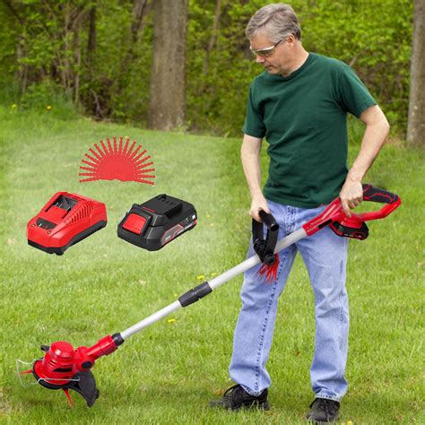 With dual-wheeled edging, a 13-inch coverage, instant line feed and variable speed control, this is a great option for larger yards. . Cordless weed eater walmart